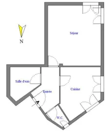 Location Grand studio refait à neuf proche de tout