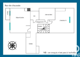Location Duplex 4P meublé, balcon, pking, 78m2 boutin/96m2