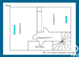Location Duplex 4P meublé, balcon, pking, 78m2 boutin/96m2
