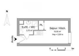 Location Location studio Le Havre 18m2