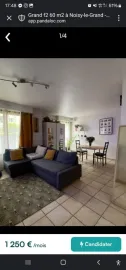 Spacieux appartement meublé de 60 m2 centre ville Noisy-le-Grand