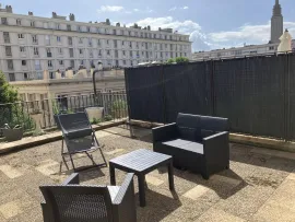 Location Beau Studio Calme Grande Terrasse Sud