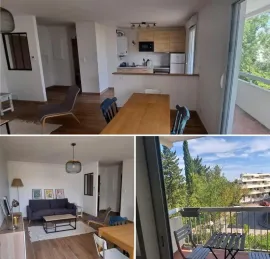 Beau 2P meublé 47m² avec terrasse quart. Cévennes Montpellier