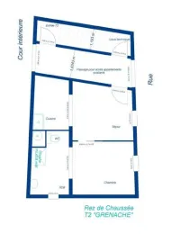 Location Appartement au coeur du village de Montlegun.