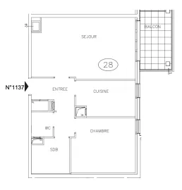 Vente Appartement 2 pièces avec balcon - Suresnes