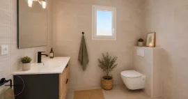 Vente Maison plain pied de 96 m² sur un Terrain de 739 m² avec une Vue sur les collines en face  Les points forts
