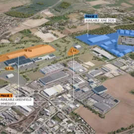 Vente Terrains de 50 ha à acheter au domaine industriel SaôneOr à Saône-et-Loire (71)