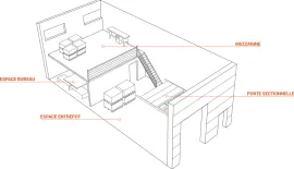 Location Location local d'activités de 150 m² – Dijon