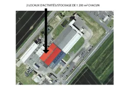 Location À louer – 2 Locaux Industriels de 1 200 m² à Beaugency – Loiret (45)