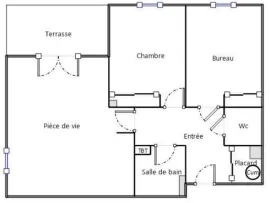 Vente Colomiers- T3- climatisé - terrasse - parking ssol