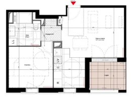Vente Appartement 2 pièces avec loggia