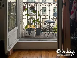 Vente Paris 18  3 pièces charme, balcon, calme sur cour