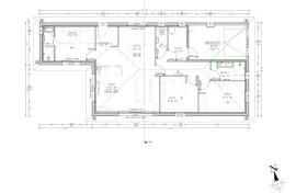 Vente proche lac 3 ch 95m2 + garage sur terrain 850 m2