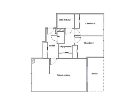 Vente Appartement  - 3 pièces  - 60.0 m²