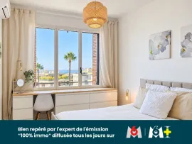 Vente français anglais italien russe NICE OUEST – SAINTE-MARGUERITE | 2 PIÈCES ENTIÈREMENT RÉNOVÉ HAUT DE GAMME – TERRASSE 13,40 M² – VUE DÉGAGÉE & APERÇU MER