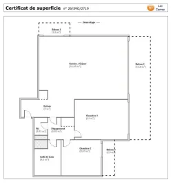 Vente Appart 3 pièces avec piscine et vue panoramique