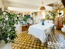 Vente LONGÈRE EN PIERRE – 4 CHAMBRES – DÉPENDANCES