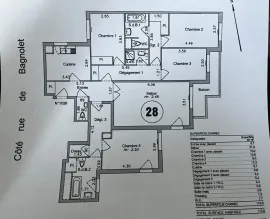 Vente Appartement 5 pièces - Paris 20e