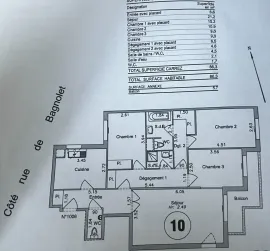 Vente Appartement 4 pièces - Paris 20e