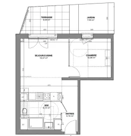 Vente Châtenay-Malabry – 2 pièces avec terrasse