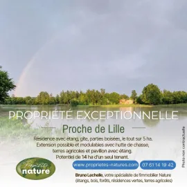 PROPRIETE DE 5 HA EXTENSIBLE SUR 14 HA NORD Lille