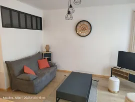 Location Superbe T1 rez  de jardin 35m2
Rénové meublé