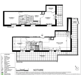 Colocation 2 chambres dans superbe coloc avec terrasse 44m²