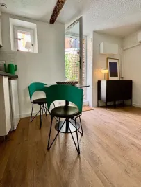 Location Studio meublé rénové + terrasse – calme – Dupuy /