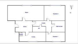 Location BEAU 3 PIÈCES 62m² AVEC BALCON & PARKING