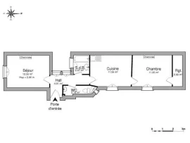 Location 2 pièces à Orléans centre