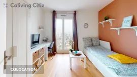 Chambre meublée en colocation Épinay-sur-Seine