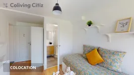 Colocation Chambre avec salle de bain wc