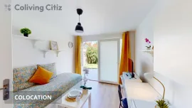 Colocation Chambre avec salle de bain wc