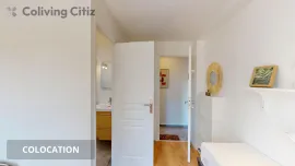Colocation Chambre avec salle de bain wc