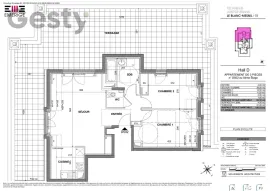 Location Appartement T3 avec terrasse de 82m²