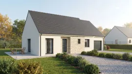 Maison neuve de plain-pied 86 m² 3 ch. + terrain 576 m² à Sougy Sougy