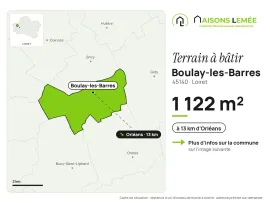 Vente Terrain à bâtir 1 122 m² à Boulay-les-Barres