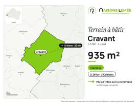 Vente Terrain à bâtir 935 m² viabilisé à Cravant