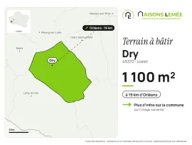 Vente Terrain à bâtir 1 100 m² à Dry