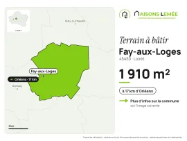 Vente Terrain à bâtir 1 910 m² à Fay-aux-Loges