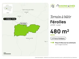 Vente Terrain à bâtir 480 m² à Férolles