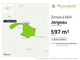 Vente Terrain à bâtir 597 m² à Jargeau
