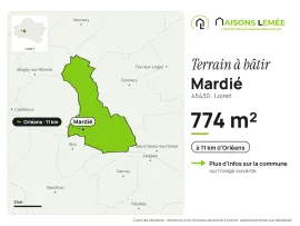 Vente Terrain à bâtir 774 m² à Mardié