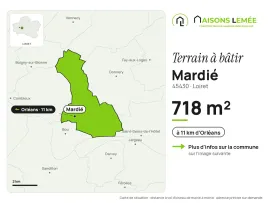 Vente Terrain à bâtir 718 m² à Mardié