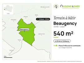 Vente Terrain à bâtir 540 m² à Beaugency