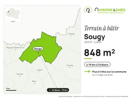 Vente Terrain à bâtir 848 m² à Sougy