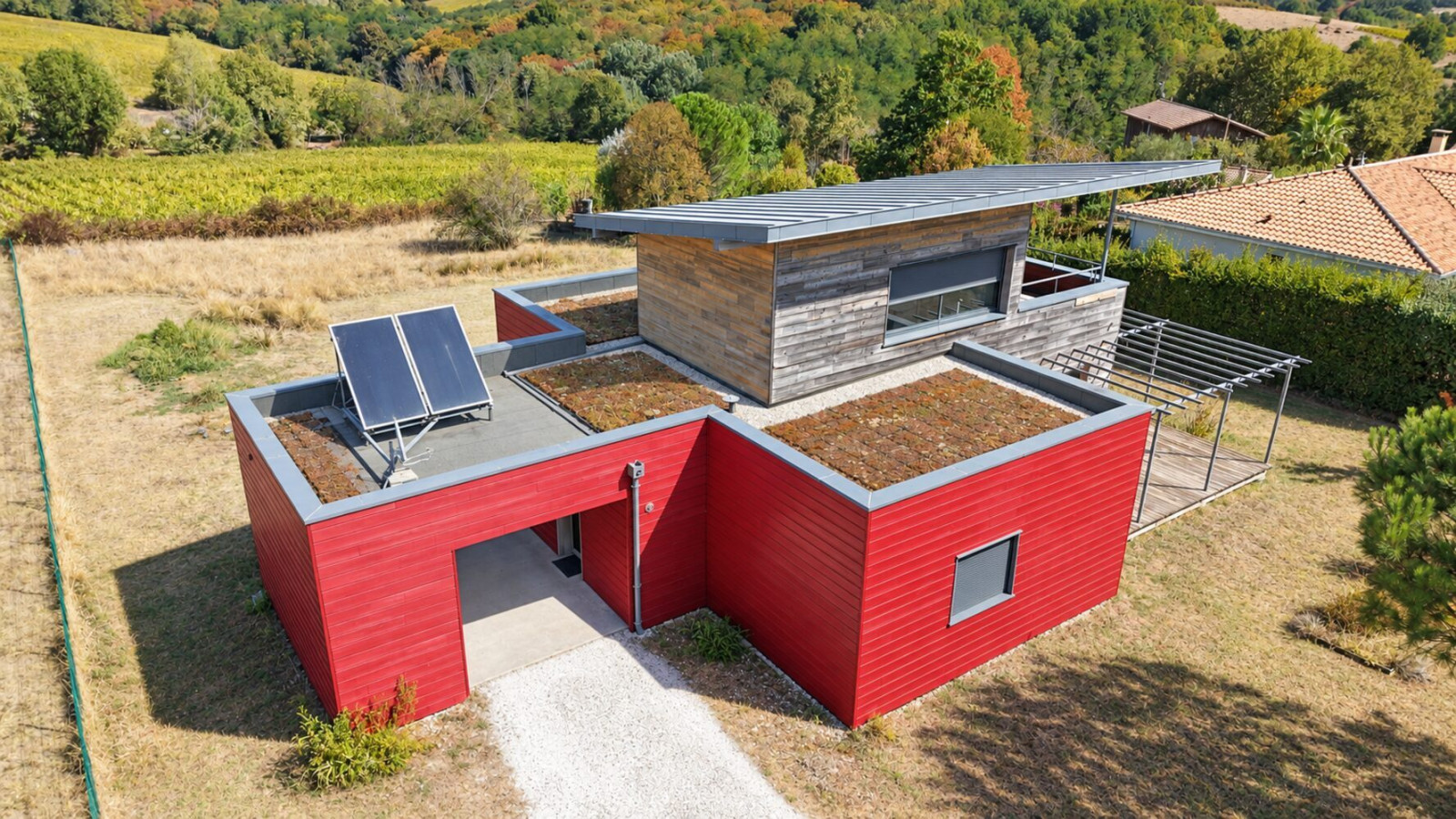 Maison d'architecte en bois Rions