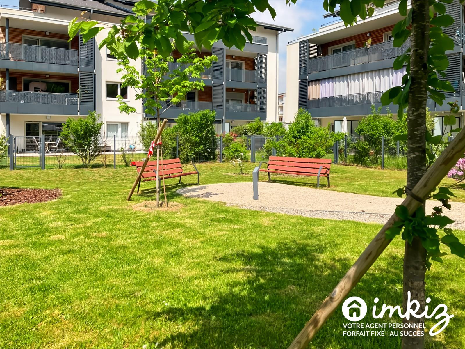 Vente T4 en rez-de-jardin avec jardin et terrasse