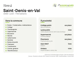 Vente Terrain à bâtir 560 m² viabilisé à Saint-Denis-en-Val