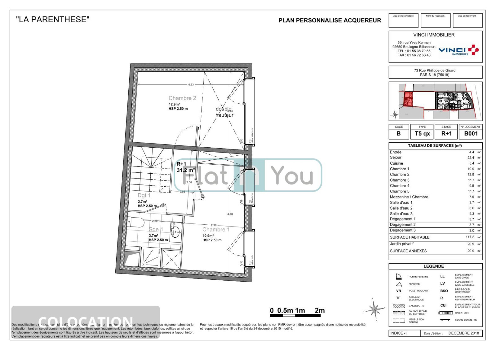 Colocation Chambre 1 -  1 chambre disponible en colocation